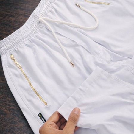 mirco china stece pant white